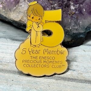 5 Year Member The Enesco Precious Moments Gold  Pin by Samuel J. Butcher
